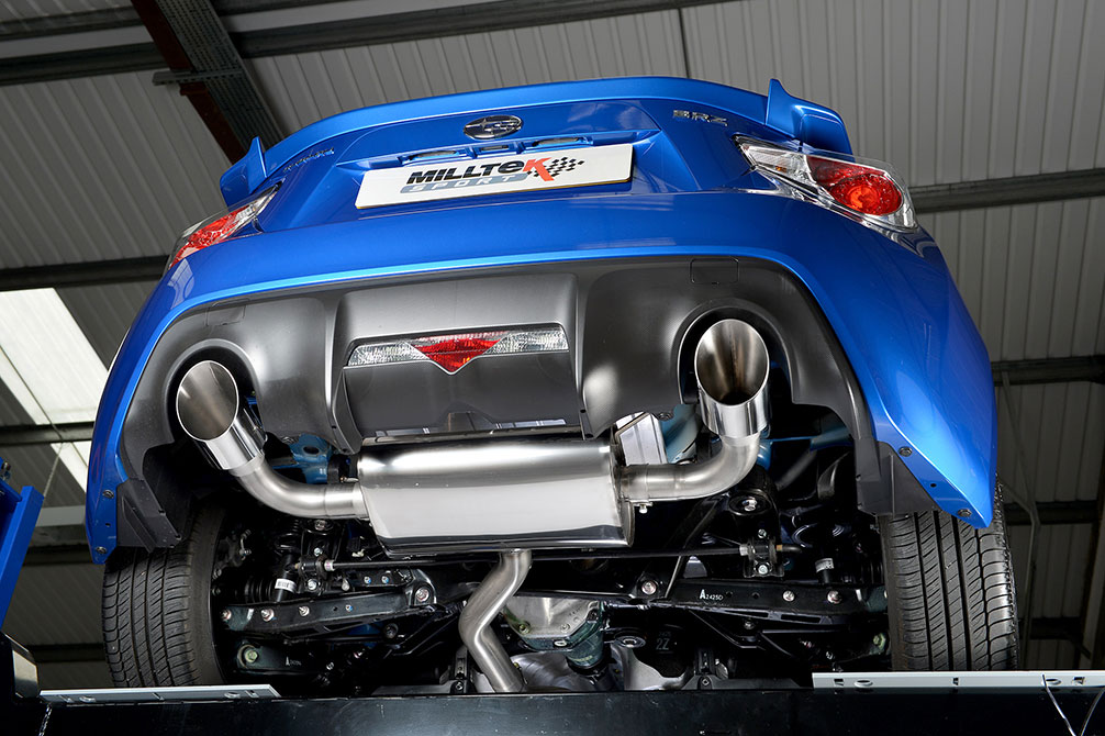 Milltek Rear Silencer and Dual 4.5" GT115 tailpipes Milltek Rear Silencer and Dual 4.5" GT115 tailpipes